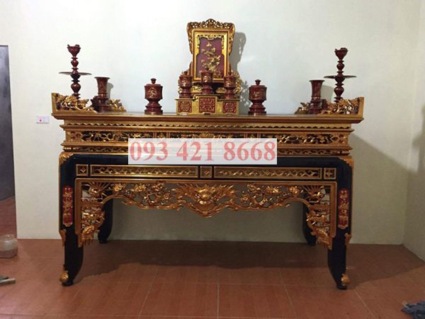 Những mẫu bàn thờ đẹp được ưa chuộng nhất của làng nghề Sơn Đồng