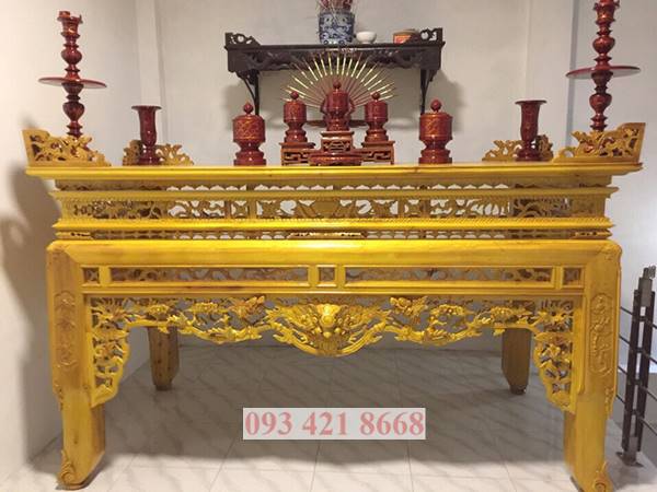 Những mẫu bàn thờ gỗ mít đẹp của Đồ thờ Sơn Đồng